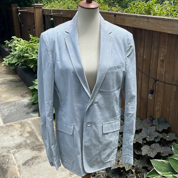 Rag & Bone Seersucker Blazer - Picture 2 of 11
